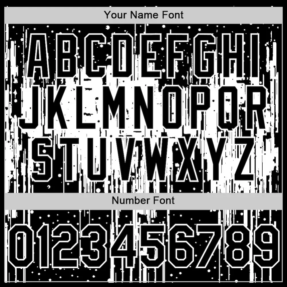 Custom Black White 3D Pattern Design Dripping Splatter Art Authentic Baseball Jersey - Image 5