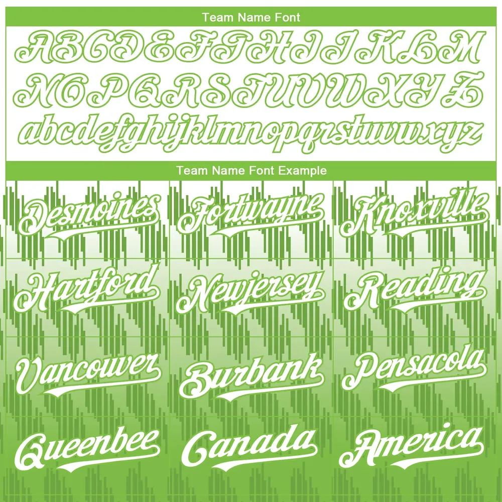 Custom White Neon Green 3D Pattern Design Lines Authentic Baseball Jersey - Image 4