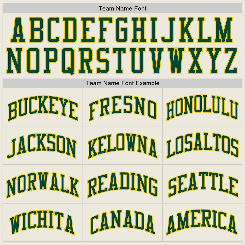 Custom Cream Green-Gold Authentic Throwback Basketball Jersey - Image 4