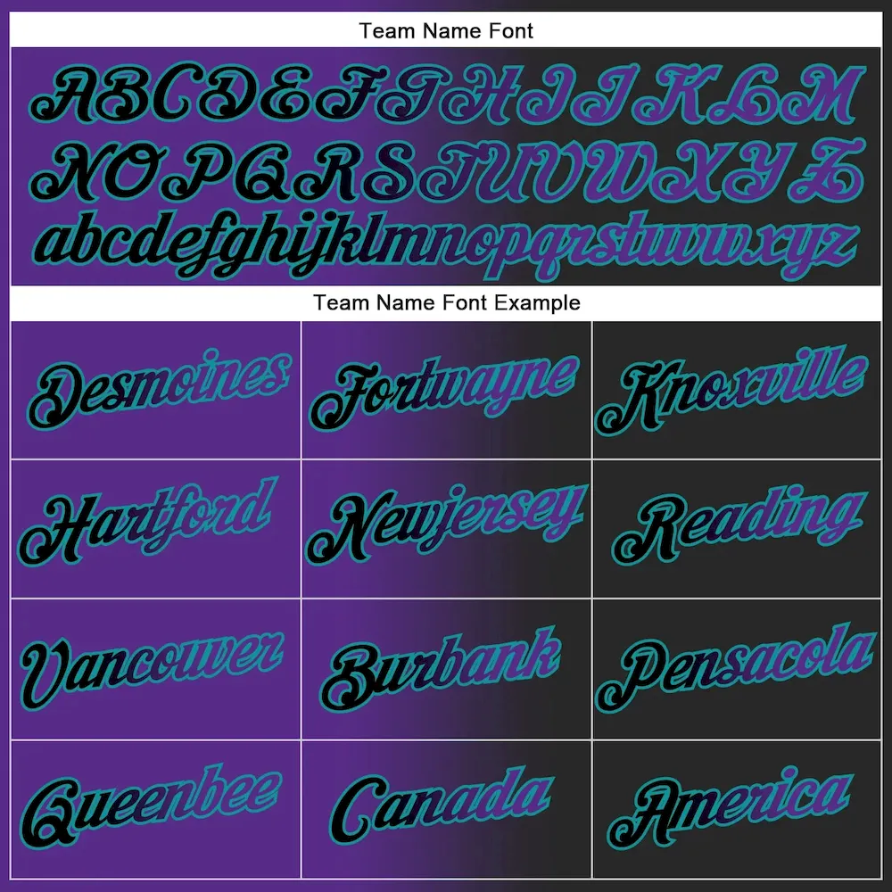 Custom Stitched Black Purple-Teal Gradient Fashion Sports Pullover Sweatshirt Hoodie - Image 3