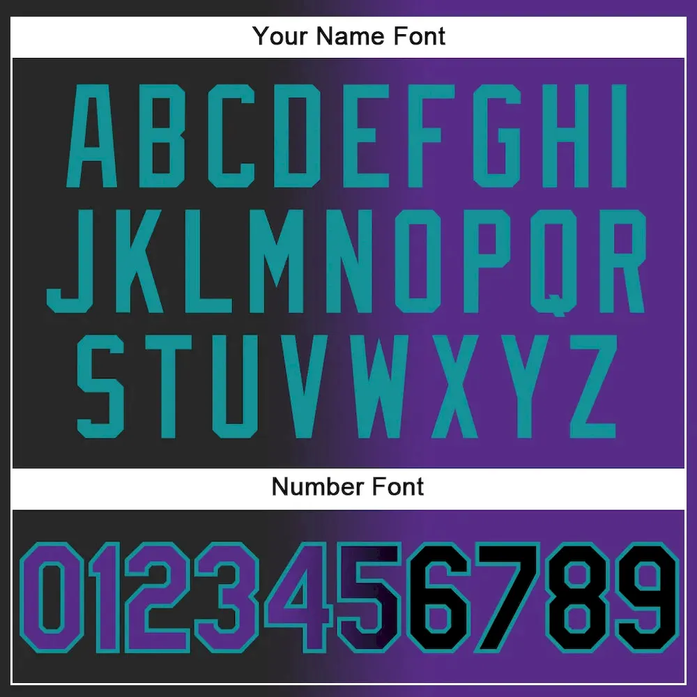 Custom Stitched Black Purple-Teal Gradient Fashion Sports Pullover Sweatshirt Hoodie - Image 4