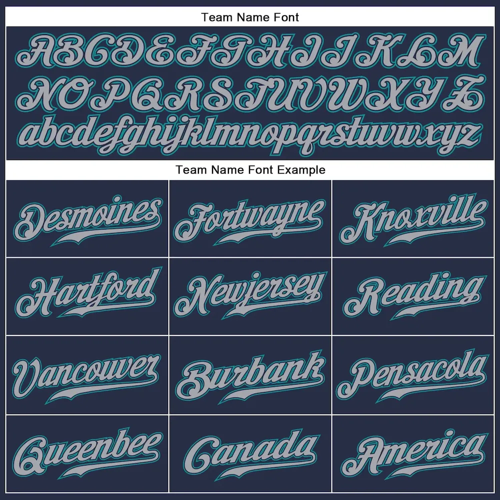 Custom Navy Gray-Teal Authentic Sleeveless Baseball Jersey - Image 3