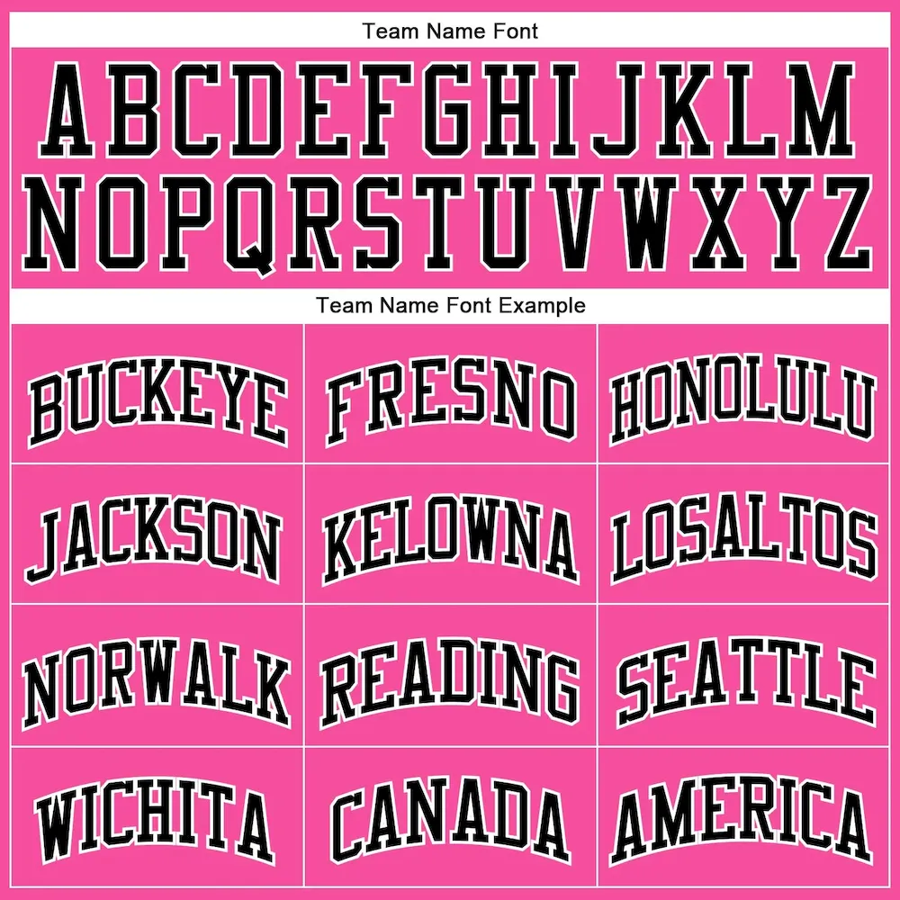 Custom Pink Black-White Authentic Throwback Basketball Jersey - Image 3