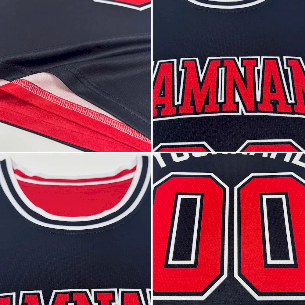 Custom Reversible Black Old Gold Double Side Basketball Jersey - Image 3