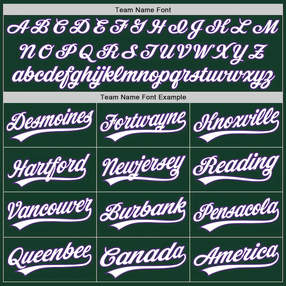 Custom Green White-Purple Two-Button Unisex Softball Jersey - Image 4