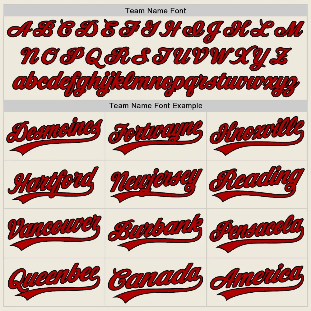 Custom Cream Red-Black Two-Button Unisex Softball Jersey - Image 4