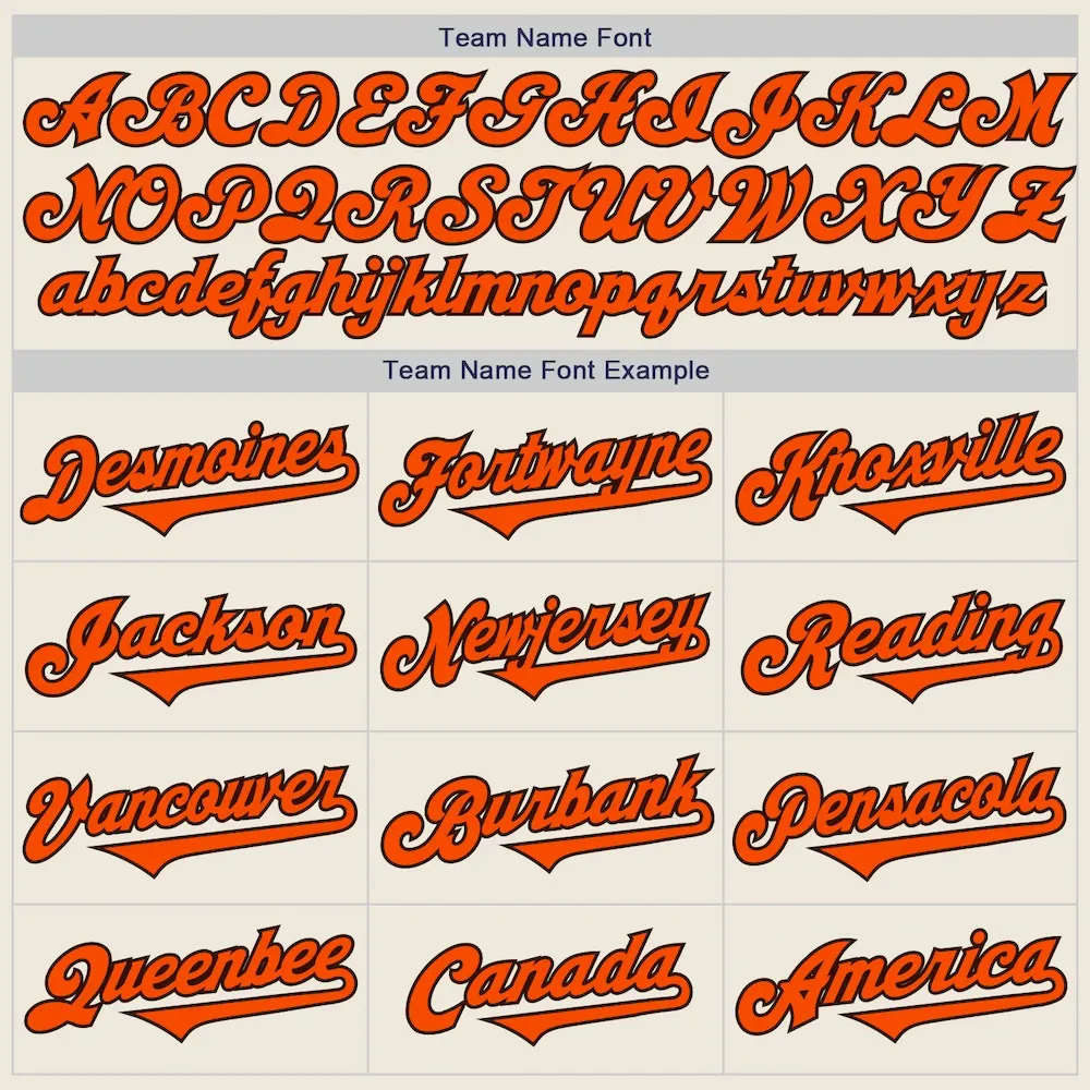 Custom Cream Orange-Brown Authentic Two Tone Baseball Jersey - Image 4