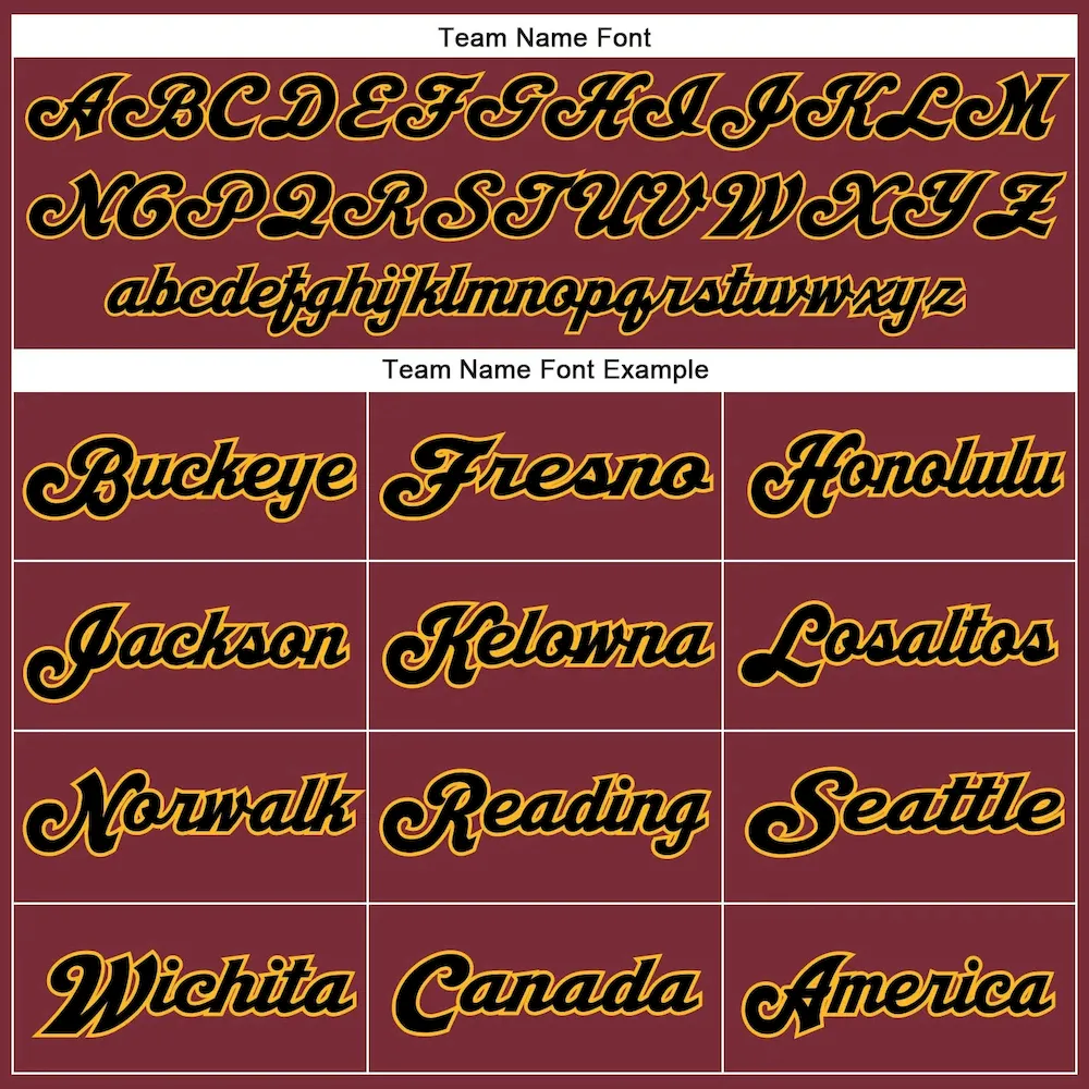 Custom Burgundy Black-Gold Mesh Authentic Football Jersey - Image 5
