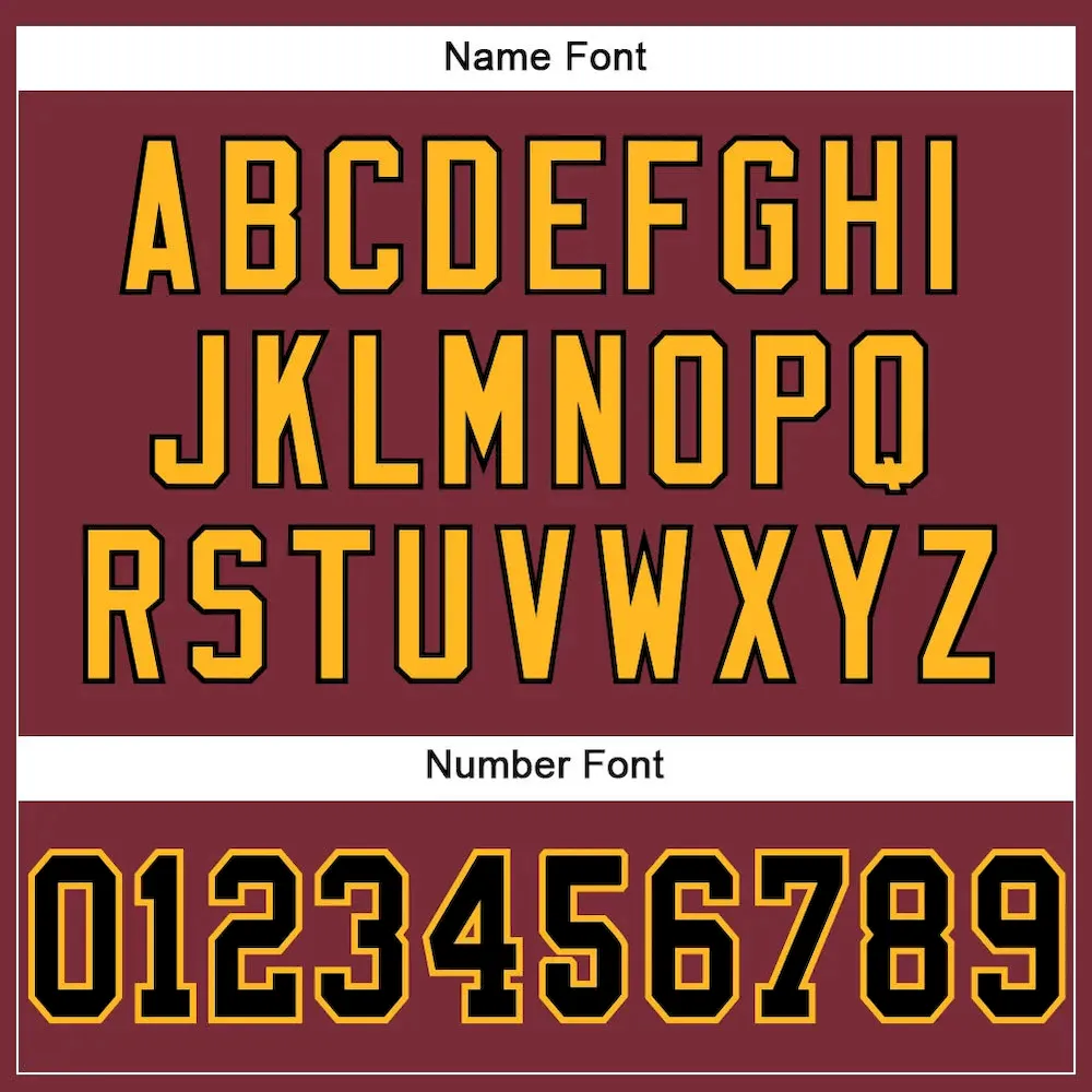 Custom Burgundy Black-Gold Mesh Authentic Football Jersey - Image 6